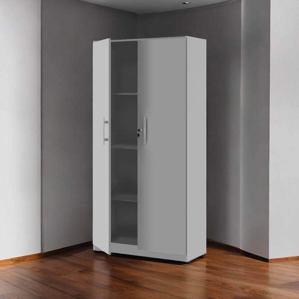 Armário Multiuso 02 Portas Light Cinza - 2