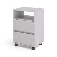 Gaveteiro Fox Com Rodízios Cinza - 1