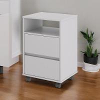 Gaveteiro Fox Com Rodízios Cinza - 2