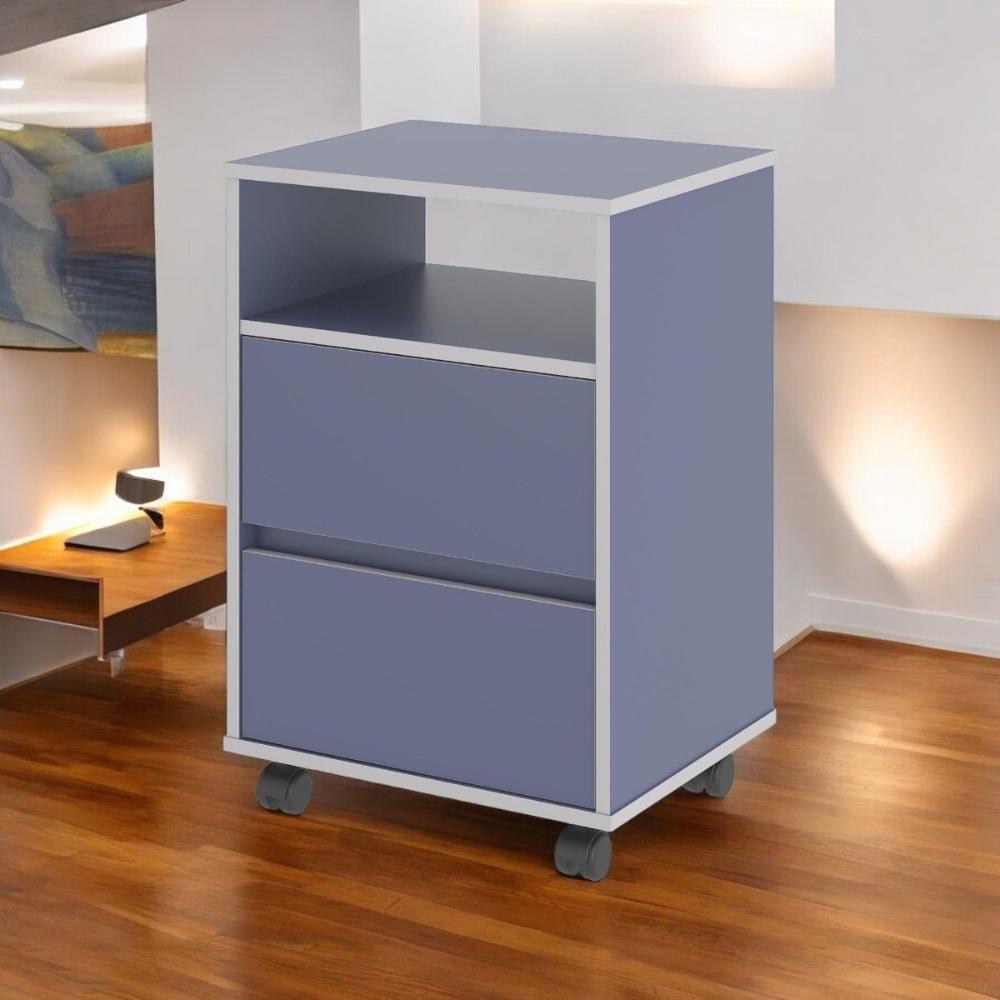 Gaveteiro Fox Com Rodízios Azul - 2