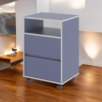 Gaveteiro Fox Com Rodízios Azul - 2