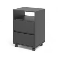 Gaveteiro Fox Com Rodízios Preto - 1