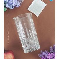 Jogo 4 Copo Long Drink Vidro Alto Relevo Luita 350 Ml - Mimo