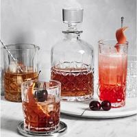 Jogo 4 Copo Long Drink Vidro Alto Relevo Luita 350 Ml - Mimo - 5