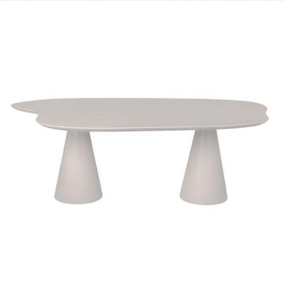 Mesa De Jantar 180x100 Cone Orgânica Nuvem Cor Cinza
