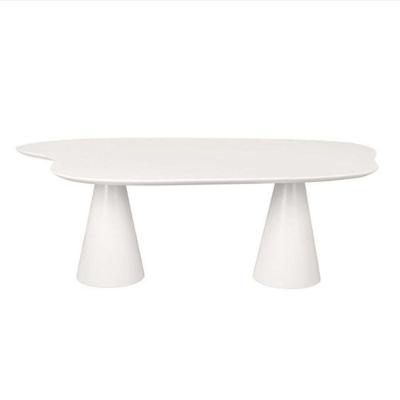 Mesa De Jantar 137x90 Cone Orgânica Nuvem Cor Branca