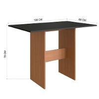 Conjunto De Mesa Com 4 Cadeiras Karla Indekes Preto - 2