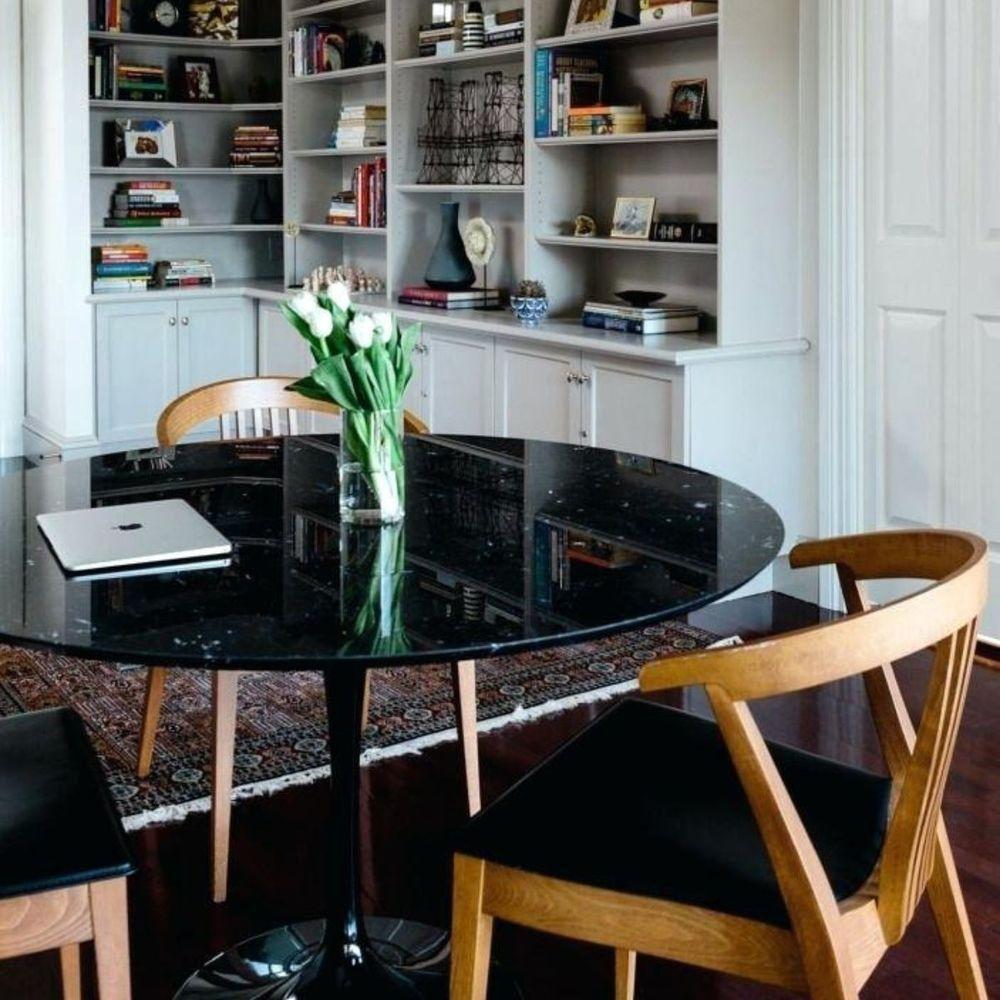 Mesa De Jantar Tulipa Saarinen Redonda 130 Cm Mármore São Gabriel - 2