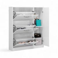 Sapateira Com 03 Gavetas E 01 Porta Manu Branca - 2