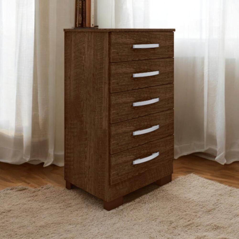 Cômoda 05 Gavetas Espaçosa Pétala Malbec - 2