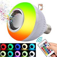 Lâmpada Bulb Led Rgb Com Caixa De Som Musical Bluetooth Controle Remoto Bivolt - 2