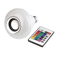 Lâmpada Led Rgb Musical Bulb Com Caixa De Som Bluetooth Controle De Luz E Som - 1