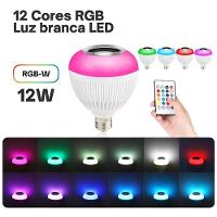 Lâmpada Led Rgb Musical Bulb Com Caixa De Som Bluetooth Controle De Luz E Som - 5
