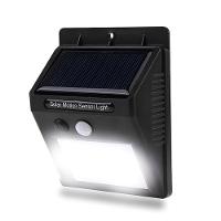 Lâmpada Luminária Solar Com 30 Leds Sensor De Presença Recarregável Quintal E área Externa - 5