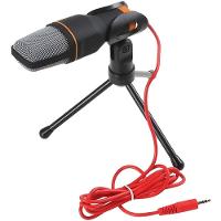 Microfone Condensador Sf-666 Com Suporte E Fio De 2 Metros Para Podcast E Estúdio - 3
