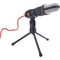 Microfone De Estúdio Sf-666 Condensador Com Tripé E Fio De 2m Para Gravação E Vlog - 1