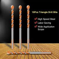 Broca De Torção Triangular Fura Tudo 6mm 8mm Kit 10 Unidades - 2