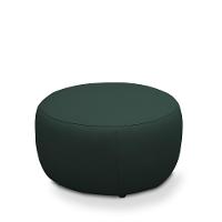 Puff Decorativo Mariele Sala De Estar Pés Em Madeira Couro Verde Musgo G88 - Gran Belo - 4