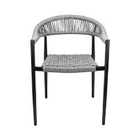 Cadeira área Externa De Alumínio Carmy Com Corda Naútica Preto/grafite G56 - Gran Belo - 3