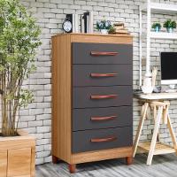 Gaveteiro 5 Gavetas Nature Titanium Emerald Shop Jm - 1