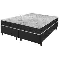 Cama Box King Size Preto + Colchão San Francisco D33 193cm - 1
