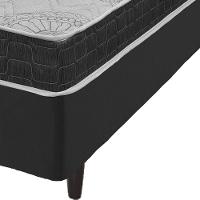 Cama Box King Size Preto + Colchão San Francisco D33 193cm