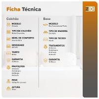 Cama Box King Preto + Colchão Molas Ensacadas Orlando 193cm