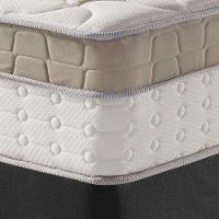 Cama Box King Preto + Colchão Molas Houston Pillow Inn 193cm - 2