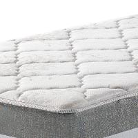 Cama Box Solteiro King Preto + Colchão Molas Ensacadas Miami Cinza Com Preto - 3