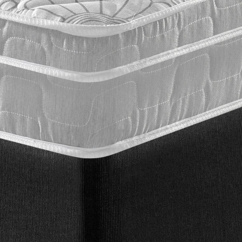 Cama Box King Preto + Colchão Hanover Orthopedic 193cm - 8