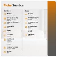 Cama Box King Preto + Colchão Hanover Orthopedic 193cm - 2