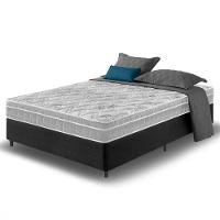 Cama Box Viúva Preto + Colchão Hanover Orthopedic 128cm - 1