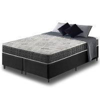 Cama Box Queen Size Preto + Colchão San Francisco 158cm - 1