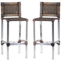 2 Banquetas Madri Em Alumínio Edícula, Cozinha, Balcão Trama Argila