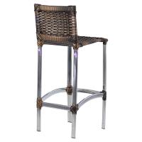 2 Banquetas Madri Em Alumínio Edícula, Cozinha, Balcão Trama Argila - 5