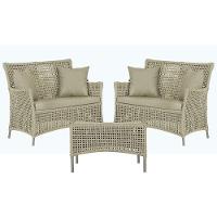 2 Sofás E Mesa Igapó Alumínio Fendi Corda Náutica E7 Trama Rami - 1