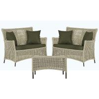 2 Sofás E Mesa Igapó Alumínio Marrom Corda Náutica E13 Trama Rami - 1