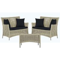 2 Sofás E Mesa Igapó Alumínio Fendi Corda Náutica E12 Trama Rami - 1