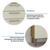 Cozinha Compacta 6 Portas E 2 Gavetas Com Tampo Luciane Móveis Carvalho Arenas - 2