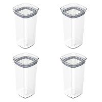 Conjunto De Potes Herméticos 1,5 L 4 Peças Block Modular Transparente Ou - 1