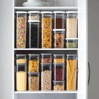 Conjunto De Potes Herméticos 1,5 L 4 Peças Block Modular Transparente Ou - 2