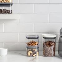 Conjunto De Potes Herméticos 1 L 4 Peças Block Modular Transparente Ou - 2