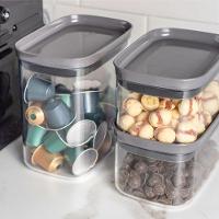 Conjunto De Potes Herméticos 650 Ml 4 Peças Block Retangular Transparente Ou - 2