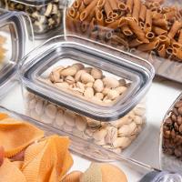 Conjunto De Potes Herméticos 650 Ml 4 Peças Block Retangular Transparente Ou - 2