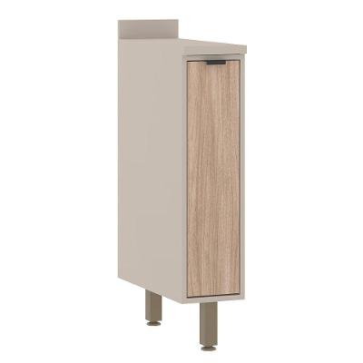 Balcão 20cm 1 Porta Com Tampo Luciane Móveis Cinammon Cumaru
