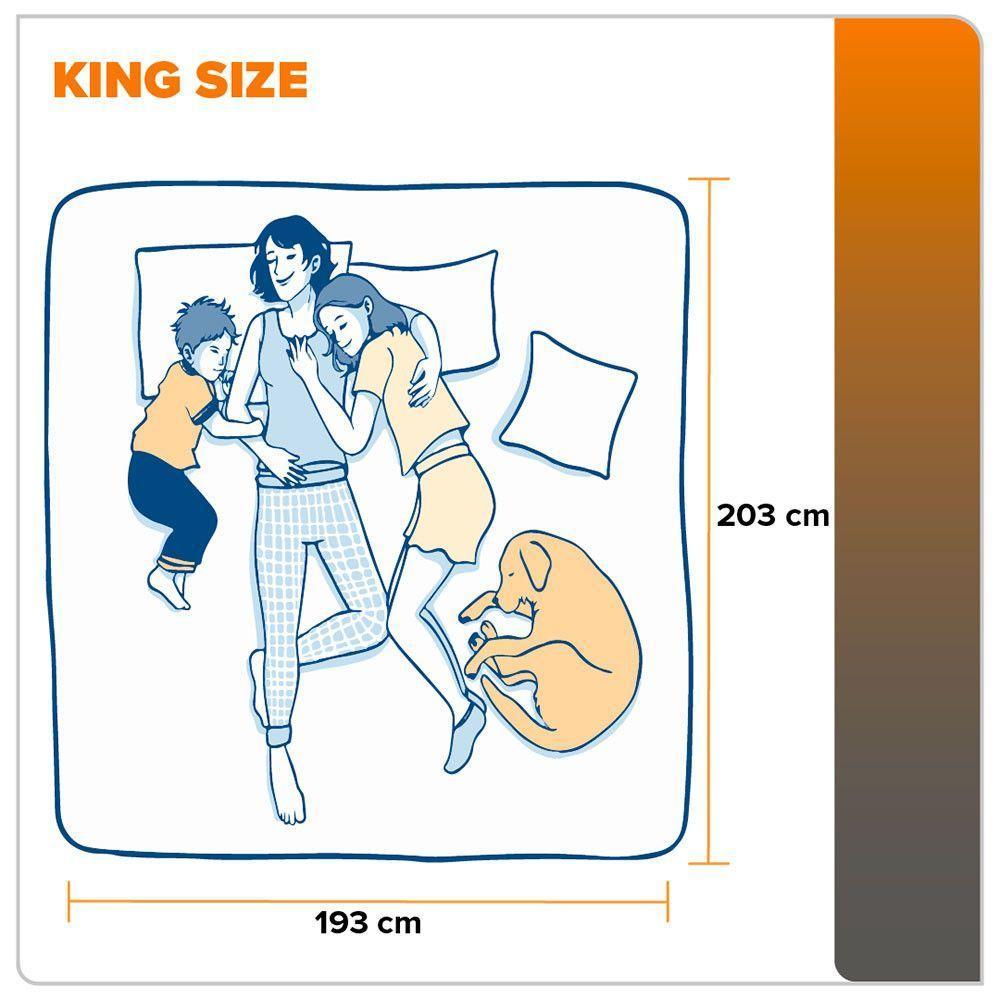 Colchão King Size Hanover Orthopedic Espuma D33 193x203x24cm Cinza - 8