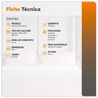 Colchão King Size Hanover Orthopedic Espuma D33 193x203x24cm Cinza - 3