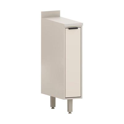 Balcão 20cm 1 Porta Com Tampo Luciane Móveis Cinammon Bege
