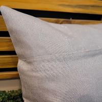 Jogo 4 Capas De Almofada Natalina Cinza Claro Brilho Bordado Felpudo Premium 45x45cm - Magizi - 3