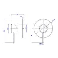 Acabamento Monocomando Para Chuveiro Deca You 4993.bl104.chu.mt Redondo Black Matte - 2